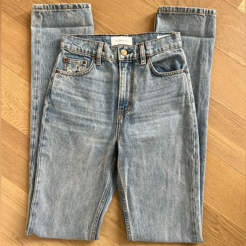 NEW Reformation Banyan High Rise Straight Jeans SZ 24 - Picture 5 of 7